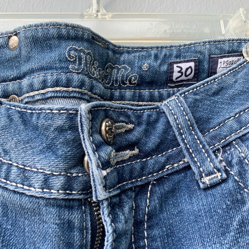 MissMe Bootcut Jeans Light Wash Denim | Size 30 - Picture 4 of 8